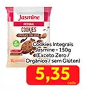 Cookies Integrais Jasmine 150g