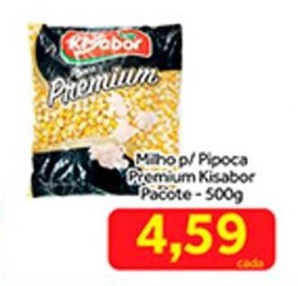 Shibata Supermercados Milho p/ Pipoca Premium Kisabor pacote 500g oferta