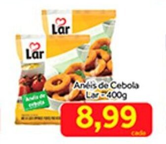 Shibata Supermercados Aneis de Cebola Lar 400g oferta