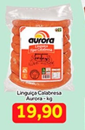 Shibata Supermercados Linguica Calabresa Aurora 1kg oferta