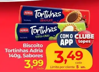 Lopes Supermercados Biscoito Tortinhas Adria Sabores oferta