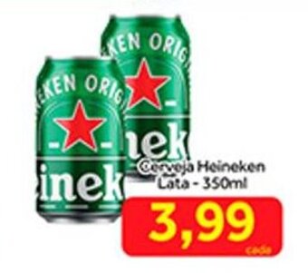 Shibata Supermercados Cerveja Heineken lata 350ml oferta