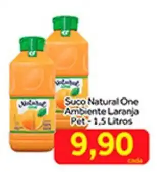 Shibata Supermercados Suco Natural One Ambiente Laranja Pet 1.5L oferta