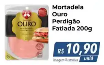 Hiper Moreira Mortadela Ouro Perdigão Fatiada oferta