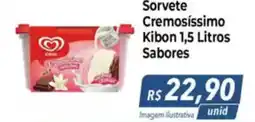 Hiper Moreira Sorvete Cremosíssimo Kibon  Sabores oferta