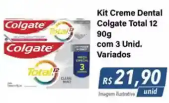 Hiper Moreira Kit Creme Dental Colgate Total 12 oferta