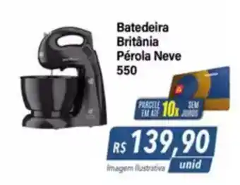 Hiper Moreira Batedeira Britânia Pérola Neve 550 oferta