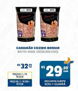 Supermercado Guará Camarão cozido bomar oferta