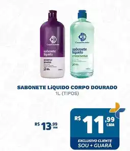 Supermercado Guará Sabonete líquido corpo dourado oferta