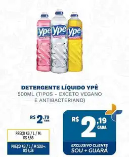 Supermercado Guará Detergente líquido ypê oferta