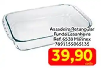 Assadeira Retangular Funda Lasanheira