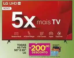 Carrefour Lg - todas as tvs 50 e 55 oferta