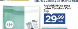 Carrefour Carrefour - areia higiênica para gatos care oferta