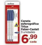 Carrefour Faber-castell - caneta esferográfica trilux oferta