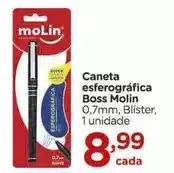 Carrefour Molin - caneta esferográfica oferta