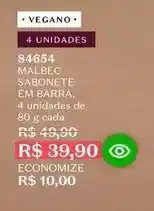 O Boticário Malbec - sabonete em barra oferta