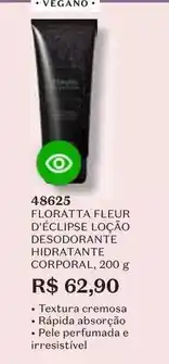 O Boticário Floratta - fleur d'éclipse loção desodorante hidratante corporal oferta