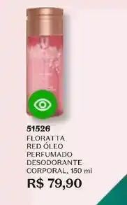 O Boticário Floratta - red oleo perfumado desodorante corporal oferta