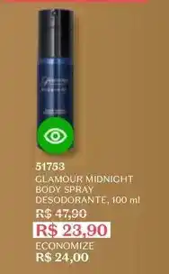 O Boticário Glamour - midnight body spray desodorante oferta