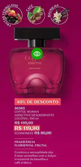 O Boticário O boticario - coffee woman, aductive desodorante oferta