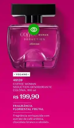 O Boticário O boticario - coffee woman solución desodorante coluna oferta