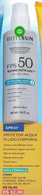 O Boticário Protection - protetor acqua fluido corporal oferta