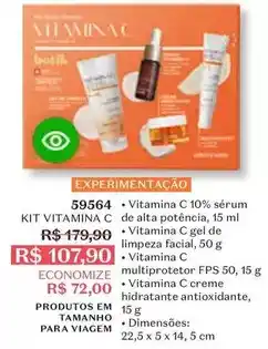 O Boticário Kit c 10% sérum oferta