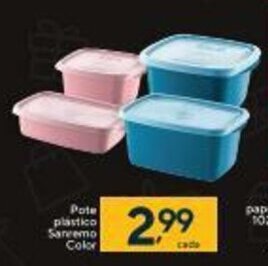 Pote Plastico Sanremo Color