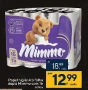 Coop Papel Higiénico folha dupla Mimmo com 10 rolos oferta