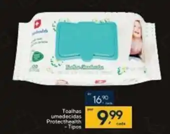 Coop Toalhas Umedecidas Protecthealth tipos oferta