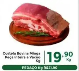 Comercial Esperança Costela Bovina Minga Peça Inteira a Vácuo oferta