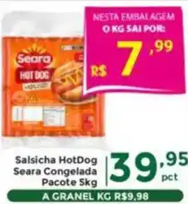 Comercial Esperança Salsicha HotDog Seara Congelada Pacote oferta