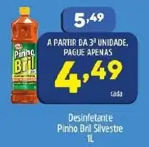 Arena Atacado Desinfetante pinho Bril Silvestre 1L oferta