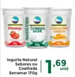 Comercial Esperança logurte Natural Sabores ou Coalhada Serramar oferta