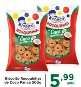 Comercial Esperança Biscoito Rosquinhas de Coco Panco oferta