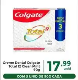 Comercial Esperança Creme Dental Colgate Total 12 Clean Mint oferta