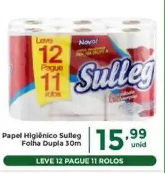 Comercial Esperança Papel Higiênico Sulleg Folha Dupla 30m oferta