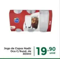 Comercial Esperança Jogo de Copos Nadir Oca oferta