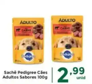 Comercial Esperança Saché Pedigree Cães Adultos Sabores oferta