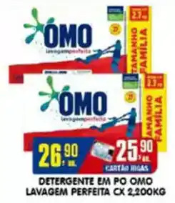 Higa's Supermercado Detergente em po omo lavagem perfeita oferta