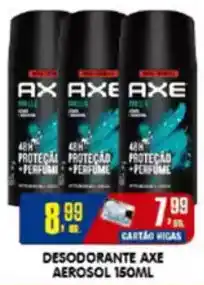 Higa's Supermercado Cartão  axe aerosol oferta