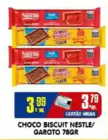 Higa's Supermercado Choco biscuit nestle/ garoto oferta