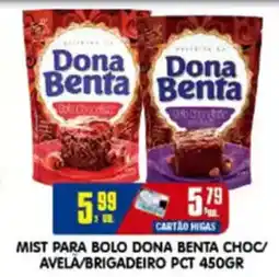 Higa's Supermercado Mist para bolo dona benta choc/ avela/brigadeiro pct oferta