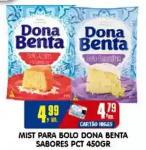 Higa's Supermercado Mist para bolo dona benta sabores pct oferta