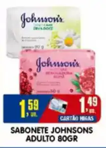 Higa's Supermercado Sabonete johnsons adulto oferta