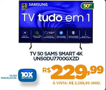 DB Supermercados Tv 50 sams smart 4k UN50DU7700GXZD oferta