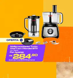 Casa e Vídeo Multiprocessador Turbo Chef 7 em 1 Mondial 127V oferta