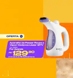 Casa e Vídeo Aparelho de Passar Roupa a Vapor Cadence Lisser 127V oferta