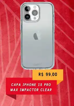 Claro Capa iphone 15 pro max impactor clear oferta