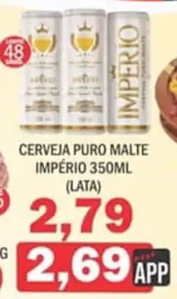 Supermercados Mendonça Cerveja puro malte império (lata) oferta